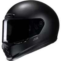 HJC V10 Matt Schwarz Semi Matt Schwarz Integralhelm Größe XS