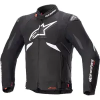 Alpinestars T-GP R V3 Drystar wasserdichte Motorrad Textiljacke, schwarz/weiß, XL