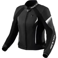 REV'IT! REV’IT! Xena 4 Damen Schwarz Weiß Motorrad Jacke Größe 38