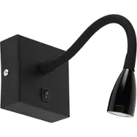 QAZQA Moderne Flexible Wandleuchte Schwarze LED Flex