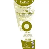 Exacompta Trennstreifen Forever 10.5 x 24 cm, Trapez, 100 Stk. - grün