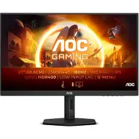 AOC Q27G4X, 68,6 cm (27"), 2560 x 1440 Pixel, Quad HD, LCD, 1 ms, Schwarz, Rot