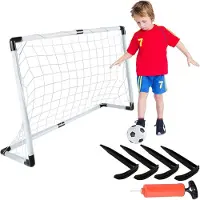 Trizand Fußballtor mit Fußball und Pumpe