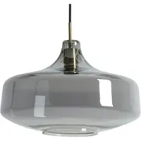 Light & Living - Hängeleuchte Solna - Smoke Glas - Ø39.5cm Hängelampe - Esstischlampe - Wohnzimmerlampe - Schlafzimmerlampe - Wohnzimmer