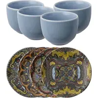 Arthur Krupp Tassen & Untertassen Porzellan Mandala (4-Teilig)