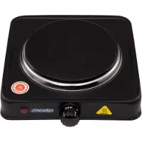 Mesko Home MS 6508 Kochfeld Schwarz Arbeitsplatte Versiegelte Platte 1 Zone(n)