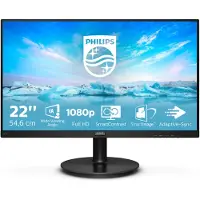Philips V Line 221V8A/00, 54,6 cm (21.5"), 1920 x 1080 Pixel, Full HD, LED, 4 ms, Schwarz