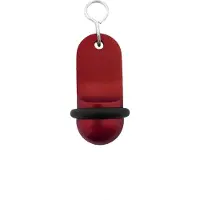 Combicraft Mini Classic Rot Aluminium Hotel Schlüsselanhänger 60x25 mm - 5 Stück