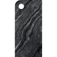 Mette Ditmer - MARBLE serving board, large - Black / Grey