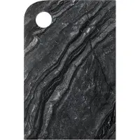 Mette Ditmer - MARBLE serving board, medium - Black / Grey
