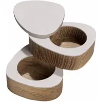 Lind DNA Pfeffer- und Salzset Curve Salt & Pepper Nupo Oyster White (2er-Set)