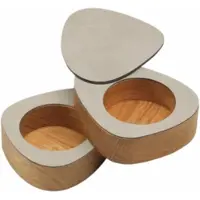 Lind DNA Peffer- und Salzset Curve Salt & Pepper Nupo Taupe (2er-Set)
