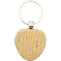 Combicraft Holz Schlüsselanhänger Dreieck 40x40 mm - 25 Stück - Ohne Aufdruck
