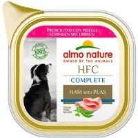 Almo Nature HFC Complete Schinken mit Erbsen Hunde-Nassfutter (85 g)