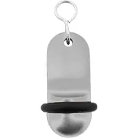 Combicraft Mini Classic Silber Aluminium Hotel Schlüsselanhänger 60x25 mm - 5 Stück