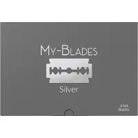 My-Blades Silberne Rasierklingen - - 100 Stück
