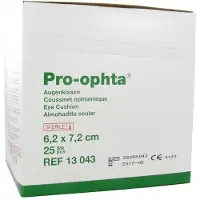 Lohmann & Rauscher Pro-Ophta Kissen 6,2x7,2 cm steril 25 St Kompressen
