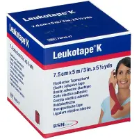 Leukoplast LEUKOTAPE K 7,5 cm rot 1 St