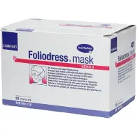 Hartmann Foliodress mask Comfort Senso grün Mundschutz 5 Stück Mundschutz Staubmaske Einweg
