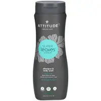 Attitude One 2-in-1 Shampoo und Duschgel für Männer Super Leaves ATTITUDE