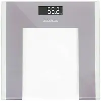 Cecotec Surface Precision Healthy, Elektronische Personenwaage, 180 kg, 100 g, Grau, Transparent, Weiß, 5 kg, kg / lb