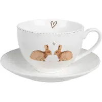 Clayre & Eef Kaffeetasse in Weiß - 200 ml - onesize