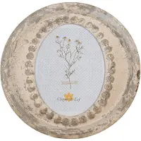 Clayre & Eef Bilderrahmen in Beige - Ø 30 cm - onesize