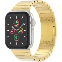Selencia Edelstahl Gliederarmband für Apple Watch | 44/45/46/49 mm - Gold