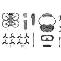 DJI Avata 2 Fly More Combo (1 Battery), 4 Rotoren, 12 MP, 3840 x 2880 Pixel, 27 m/s, 2150 mAh, Schwarz