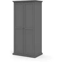 Ebuy24 Venedig Kleiderschrank 2 Türen matt grau.