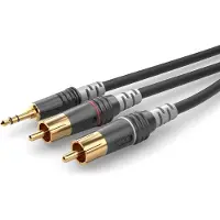 Sommer cable HBA-3SC2-0150l Stereo Mini-Klinke auf 2 x Cinch 1,5 mtr. - Y-Kabel