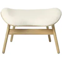 UMAGE - A Conversation Piece Ottoman, Eiche / Teddy weiß