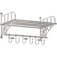vidaXL Wandgarderobe mit Kleiderhaken