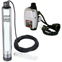 T.I.P. AJ4 Plus 5500 + Elektronisches Kontrollsystem - Brunnenpumpe - 5.500 L/Std. - 900W - Förderhöhe 40 m - Rostfreier Stahl - Geräuscharm