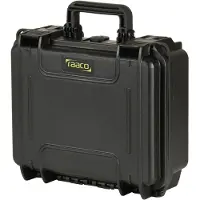 Raaco FlightCase 3, Schwarz, Polypropylen (PP), Staubresistent, Chemikalienbeständig, Wasserdicht, Kältebeständig, 336 mm, 300 mm, 148 mm