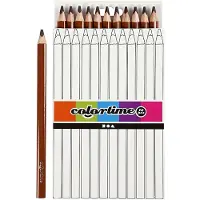 Creativ Company Jumbo Farbstifte braun Set - dreieckiger Griff 12 Stück