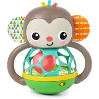 Bright Starts Greifspielzeug "Grab & Giggle Monkey Multi-Sensory Toy", bunt, Greifspielzeug, Kinder, Kunststoff, Metall, Greifspielzeug, mit Sound