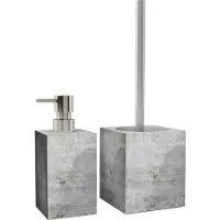 Sanilo Bad-Accessoire-Set »Beton«, Grau, Rechteckig