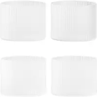 Ferm Living Wassergläser Ripple Low Frosted 200 ml (4er-Set)