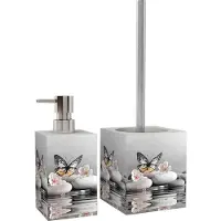 Sanilo Bad-Accessoire-Set »Vanesa«, Grau, Rechteckig