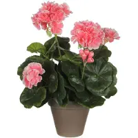 Mica Decorations Geranium Artificial Plant Rosa