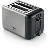Bosch TAT3P420 Toaster 2 Scheibe(n) 970 W Schwarz Edelstahl