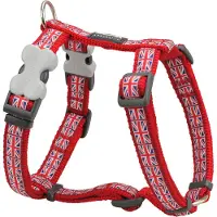 Big Buy Cooking Hundegeschirr Rot Dingo Union Jack 25-39 cm Rot