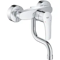 GROHE Einhand-Spültischbatterie Eurosmart schwenkbarer Rohrauslauf S-Anschlüsse chrom