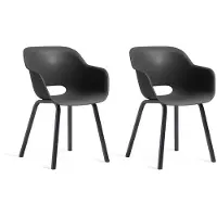Keter Noa Duo Sessel 2 Stück Graphit 260029
