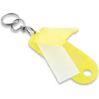 Combicraft Aufklappbare Schlüsseletiketten in Gelb 60x22 mm- Packung mit 100 Stück