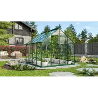 Pergart Vitavia, Aktionsangebot (inkl. 100 Euro Zubehör): Gewächshaus "Merkur 6700", smaragd grün, 6,7 m², 3 mm ESG