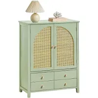 SoBuy Schuhschrank Küchenschrank Sideboard Wohnzimmer mit Gitteroptik-Türen Schrank Buffet Aufbewahrungsschrank Kommode BHT ca.: 70x90x34cm FSB72-GR