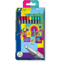 Staedtler - Triplus Fineliner Happy, 10 pcs (334 C10 HA)