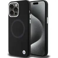 BMW BMHMP15XSILBK2 iPhone 15 Pro Max 6.7" czarny/black Signature Liquid Silicone MagSafe